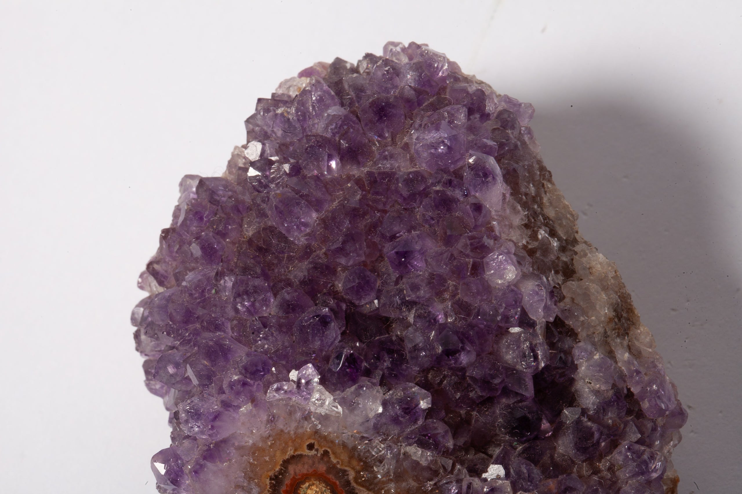 Ametista Naturale con Sezione di Agata – Drusa Cristallina Unica