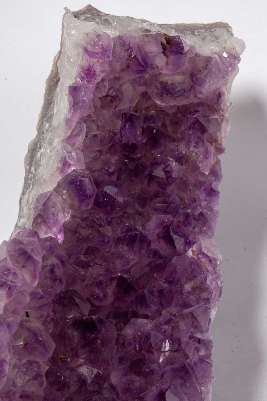Cluster di Ametista Naturale – Lastra Allungata con Cristalli Viola Intenso